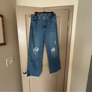 Old Navy Sky-High Wide Leg Jeans in Light Blue